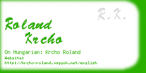 roland krcho business card